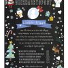 Meilensteintafel Brief Vom Weihnachtsmann Post Personalisiert Chalkboard Checkliste Schneespaß 2