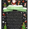 Brief Vom Weihnachtsmann Vorlage Post Zum Ausdrucken Personalisiert Meilensteintafel Chalkboard Weihnachtsparade Grün