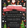 Personalisierter Brief An Den Weihnachtsmann Wegweiser Post Vorlage Zum Ausdrucken Chalkboard Meilensteintafel Weihnachten Rot
