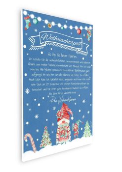 Brief Vom Weihnachtsmann Post Vorlage Zum Ausdrucken Personalisiert Chalkboard Meilensteintafel Weihnachten Wichtel 3d3