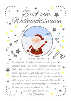 Brief Vom Weihnachtsmann Post Personalisierbar Vorlage Zum Ausdrucken Chalkboard Meilensteintafel Weihnachten Merry Xmas Gelb Whiteboard