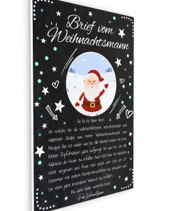 Brief Vom Weihnachtsmann Post Personalisierbar Vorlage Zum Ausdrucken Chalkboard Meilensteintafel Weihnachten Merry Xmas3