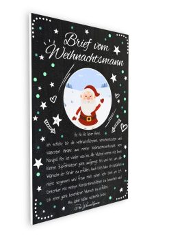 Brief Vom Weihnachtsmann Post Personalisierbar Vorlage Zum Ausdrucken Chalkboard Meilensteintafel Weihnachten Merry Xmas3