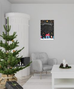 Brief Vom Weihnachtsmann Vorlage Post Zum Ausdrucken Personalisiert Meilensteintafel Chalkboard Blaue Weihnachten 3d1
