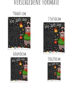 Brief Vom Weihnachtsmann Vorlage Post Zum Ausdrucken Personalisierbar Meilensteintafel Chalkboard Weihnachtsbär 3d7