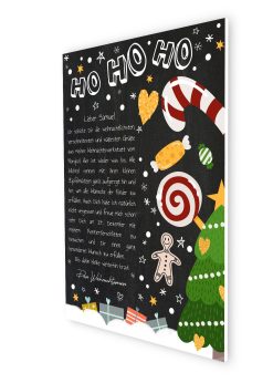 Brief Vom Weihnachtsmann Vorlage Post Zum Ausdrucken Personalisierbar Meilensteintafel Chalkboard Weihnachtscandy 3d2