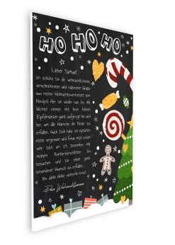 Brief Vom Weihnachtsmann Vorlage Post Zum Ausdrucken Personalisierbar Meilensteintafel Chalkboard Weihnachtscandy 3d3
