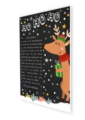 Brief Vom Weihnachtsmann Vorlage Post Zum Ausdrucken Personalisierbar Meilensteintafel Chalkboard Weihnachtsrentier 3d2
