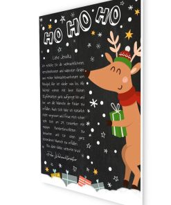 Brief Vom Weihnachtsmann Vorlage Post Zum Ausdrucken Personalisierbar Meilensteintafel Chalkboard Weihnachtsrentier 3d2