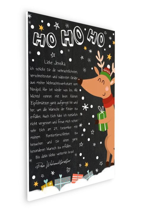 Brief Vom Weihnachtsmann Vorlage Post Zum Ausdrucken Personalisierbar Meilensteintafel Chalkboard Weihnachtsrentier 3d3