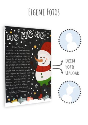 Brief Vom Weihnachtsmann Vorlage Post Zum Ausdrucken Personalisierbar Meilensteintafel Chalkboard Weihnachtsschneemann 3d6
