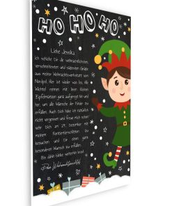 Brief Vom Weihnachtsmann Vorlage Post Zum Ausdrucken Personalisierbar Meilensteintafel Chalkboard Weihnachtswichtel 3d3