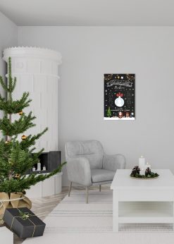 Meilensteintafel Geschenk Tagesmutter Erzieherin Weihnachten Personalisiert Chalkboard Lichterkette 3d1