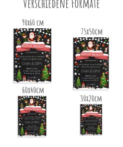 Personalisierter Brief An Den Weihnachtsmann Wegweiser Post Vorlage Zum Ausdrucken Chalkboard Meilensteintafel Xmas 3d7