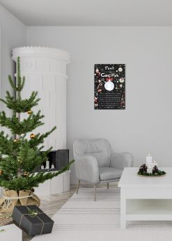 Post Brief Vom Weihnachtsmann Personalisiert Meilensteintafel Tierische Weihnachten Kreidetafel Chalkboard 3d1