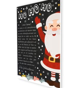 Brief Vom Weihnachtsmann Vorlage Post Zum Ausdrucken Personalisierbar Meilensteintafel Chalkboard Weihnachtsmann 3d2