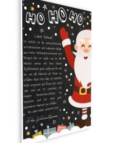 Brief Vom Weihnachtsmann Vorlage Post Zum Ausdrucken Personalisierbar Meilensteintafel Chalkboard Weihnachtsmann 3d3