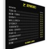 Meilensteintafel Departure Board Flughafen Abflugtafel Personalisiert Weltenbummler Geschenk 3d3