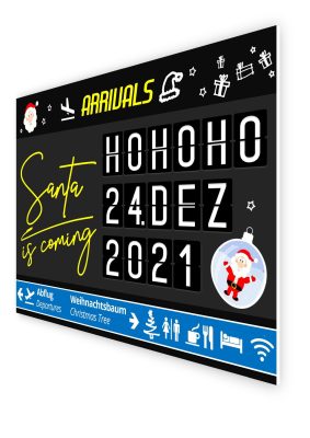 Meilensteintafel Flughafen Aviation Board Chalkboard Deko Geschenk Zu Weihnachten Santa Is Coming04
