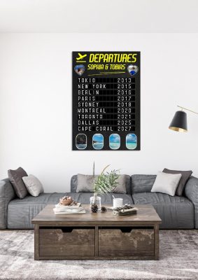 Meilensteintafel Weltenbummler Traveller No 1 Chalkboard Mit Aviation Departure Board Flughafen Abflugtafel Geschenk Personalisiert03