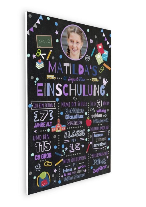 Meilensteintafel Chalkboard Geschenk Zur Einschulung Einschulungsposter Schulanfang Personalisiert Schöne Schulzeit Junge07