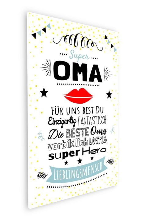 Meilensteintafel Geschenk Oma Großmutter Chalkboard Personalisiert Super Oma08