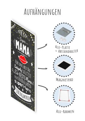 Meilensteintafel Muttertag Geschenk Chalkboard Personalisiert Super Mama White Chalk10