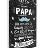 Meilensteintafel Vatertag Geschenk Chalkboard Personalisiert Super Papa08