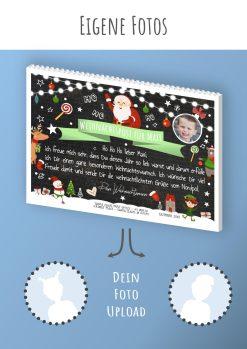 Brief Vom Weihnachtsmann Bausteine Chalk Bricks Puzzle Personalisiert Post Kinder Weihnachten Geschenk 4