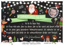 Brief Vom Weihnachtsmann Bausteine Chalk Bricks Puzzle Personalisiert Post Kinder Weihnachten Geschenk Grün
