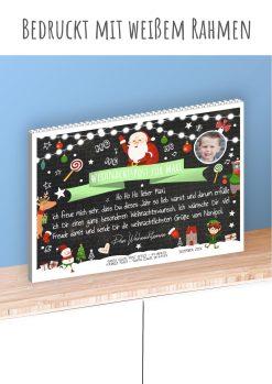 Brief Vom Weihnachtsmann Bausteine Chalk Bricks Puzzle Personalisiert Post Kinder Weihnachten Geschenk2