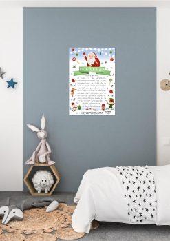 Brief Vom Weihnachtsmann Personalisiert Post Vorlage Zum Ausdrucken Chalkboard Meilensteintafel Weihnachten Snowwhite 11