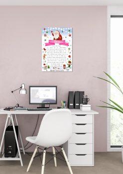 Brief Vom Weihnachtsmann Personalisiert Post Vorlage Zum Ausdrucken Chalkboard Meilensteintafel Weihnachten Snowwhite 12