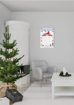 Brief Vom Weihnachtsmann Personalisiert Post Vorlage Zum Ausdrucken Chalkboard Meilensteintafel Weihnachten Snowwhite1