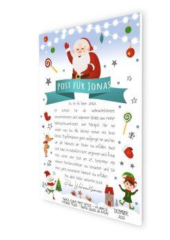 Brief Vom Weihnachtsmann Personalisiert Post Vorlage Zum Ausdrucken Chalkboard Meilensteintafel Weihnachten Snowwhite2