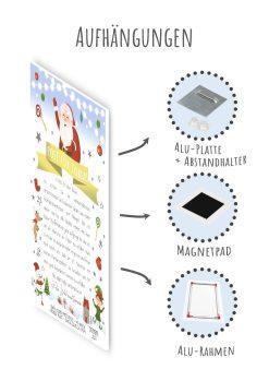 Brief Vom Weihnachtsmann Personalisiert Post Vorlage Zum Ausdrucken Chalkboard Meilensteintafel Weihnachten Snowwhite5
