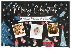 Chalk Bricks Bausteine Puzzle Foto Geschenk Personalisiert Meilensteintafel Chalkboard Weihnachten 2