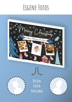 Chalk Bricks Bausteine Puzzle Foto Geschenk Personalisiert Meilensteintafel Chalkboard Weihnachten 4