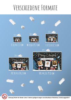 Chalk Bricks Bausteine Puzzle Foto Geschenk Personalisiert Meilensteintafel Chalkboard Weihnachten 6