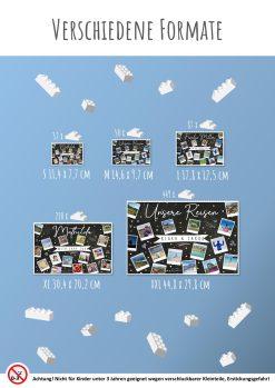 Meilensteintafel Chalkboard Familien Kinder Jahresrückblick Personalisiert Chalk Bricks Bausteine Puzzle Geschenk Weihnachten 6