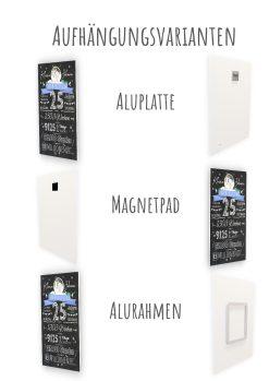 Meilensteintafel Chalkboard Geschenk 25. Hochzeitstag Silberhochzeit Personalisiert Retro Eleganz Foto 23