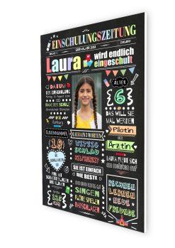 Geschenke Zur Einschulung Personalisiert Meilensteintafel Mädchen Junge Schulanfang Einschulungsposter Einschulungszeitung06