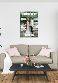 Hochzeitszeitung Geschenk Hochzeit Magazin Zeitschrift Personalisiert Wedding No 13