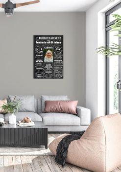 Meilensteintafel Chalkboard Ruhestand Rente Geschenk Zeitung Personalisiert Kreidetafel Abschiedsgeschenk Frau Mann1