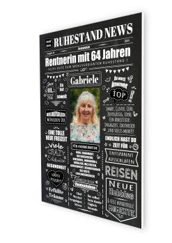 Meilensteintafel Chalkboard Ruhestand Rente Geschenk Zeitung Personalisiert Kreidetafel Abschiedsgeschenk Frau Mann5