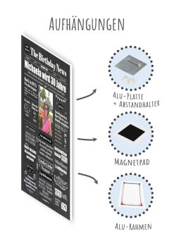 Meilensteintafel Geburtstags Zeitung 20. 30. 40. 50. 60. 70. 80. Geburtstag Geschenk Chalkboard Kreidetafel Personalisiert Zeitmaschine V2 Frau07