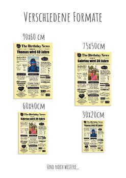 Meilensteintafel Geburtstagszeitung 20. 30. 40. 50. 60. 70. 80. Geburtstag Geschenk Zeitung Chalkboard Personalisiert Zeitmaschine 3d Frau Mann1