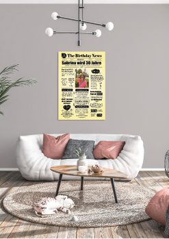 Meilensteintafel Geburtstagszeitung 20. 30. 40. 50. 60. 70. 80. Geburtstag Geschenk Zeitung Chalkboard Personalisiert Zeitmaschine 3d Mann Frau05