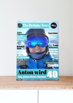 Meilensteintafel Geburtstagszeitung 20. 30. 40. 50. 60. Geburtstag Geschenk Zeitschrift Magazin Zeitung Chalkboard Personalisiert Mann No 106