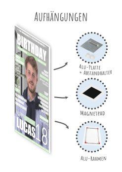 Meilensteintafel Geschenk 18. Geburtstag Magazin Zeitschrift Zeitung Frau Mann Personalisiert No. 107